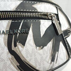 Michael Kors Small Black White Waist pack